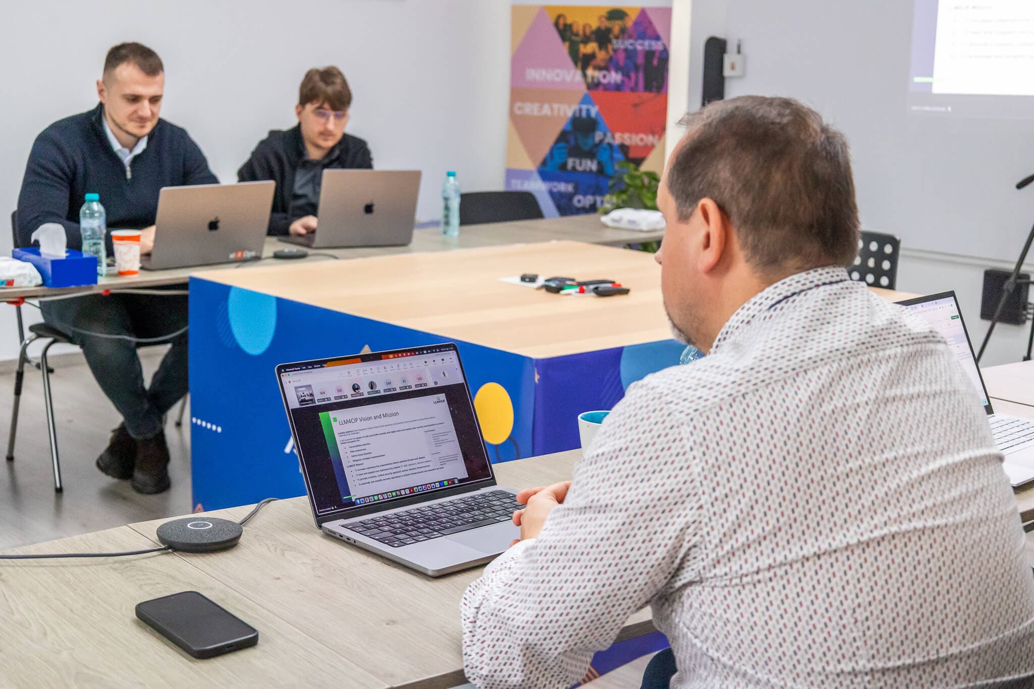 People in a conference room